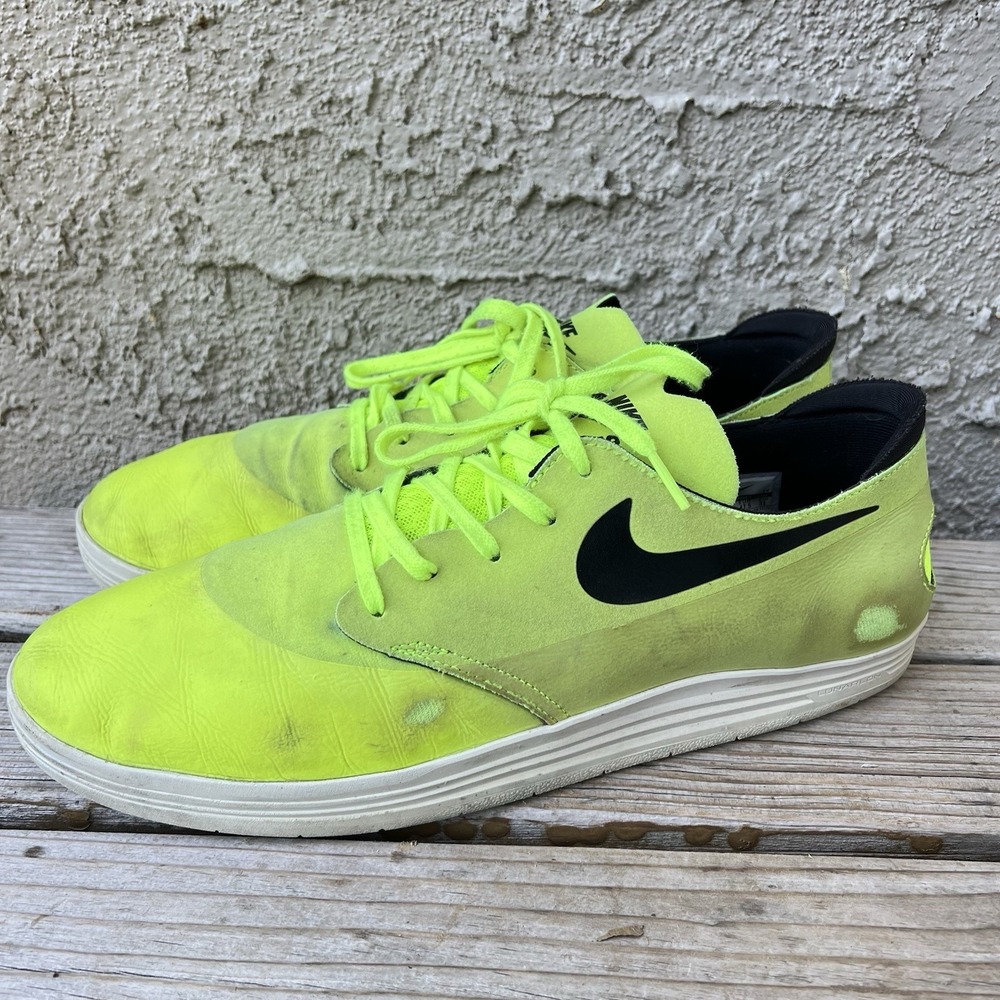 Nike Shoes‎ Men Size 13 SB Lunarlon Oneshot Volt Neon Green